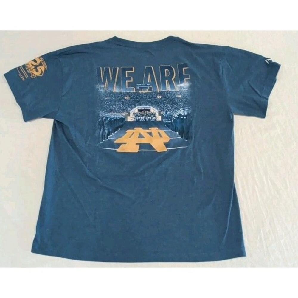 Notre Dame 2014 Football "Then, Now, Forever" 2 Sided Graphic Tshirt Adult XL - Picture 2 of 8